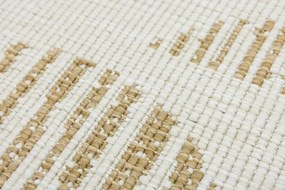 Obojstranný koberec BRUSSELS 206131/10820 béžový / krémový kruh