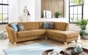 XXXLutz ROHOVÁ SEDAČKA, textil, horčicovožltá Sit & More - Sedačky - 000144005311
