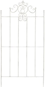 Mriežka na popínavé rastliny Paula - 180 x 85,5 cm - Biela antik