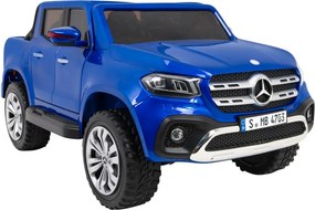 Ramiz Mercedes Benz triedy X pickup elektrické autíčko pre deti lakované modré 4x4