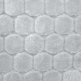 EUROFIRANY FLANELOVÁ DEKA ZOE1 150X200 CM STRIEBORNÁ