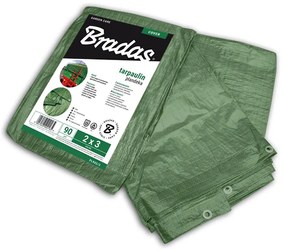Krycia vystužená plachta GREEN 2 x 3 m, 90 g