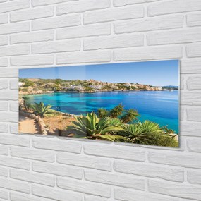 Obraz na akrylátovom skle Španielsko pobrežie mora mesto 120x60 cm