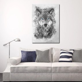 Gario Obraz na plátne Vlk s modrými očami - SyanArt Rozmery: 80 x 120 cm