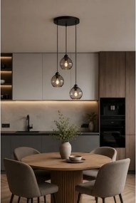 Luster na lanku UNO 3xE27/60W/230V čierna