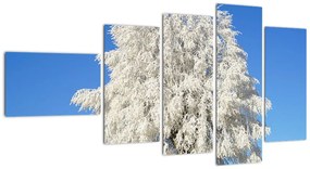 Zasnežený strom - obraz