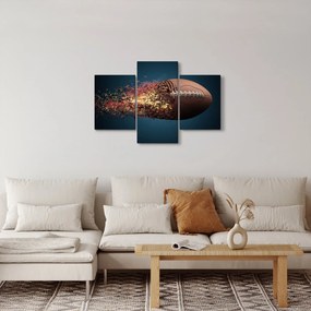 Obraz - Ragbyová lopta v akcii (90x60 cm)