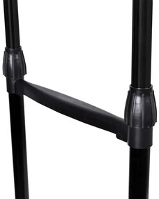 Vešiakový stojan na kolieskach DARA čierny