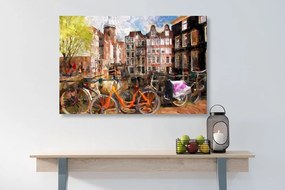 Obraz kreslený Amsterdam - 90x60