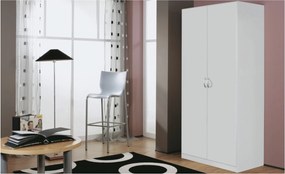 Sconto Šatníková skriňa CASE 3731 biela