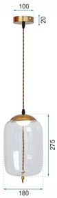 Stropné LED svietidlo HOVER typ A - 5W - rose gold / modré