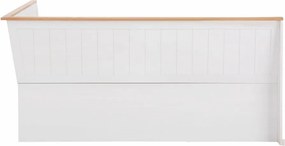 Biela rohová lavica z masívneho borovicového dreva Støraa Silas