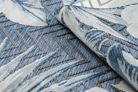 Dywany Łuszczów, Kusový koberec Botanic 65242 Feathers navy – na von aj na doma, 176x270, modrá, chodba / predsieň