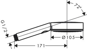 Hansgrohe Pulsify Select S, ručná sprcha 105 3jet Relaxation, kartáčovaný bronz, HAN-24110140