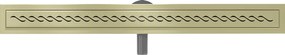 Mexen Flat 360° M18 sprchový žľab 90 cm, zlatá matná, 1A23090-40