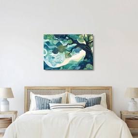 Obraz – Zelená koruna stromu života (70x50 cm)