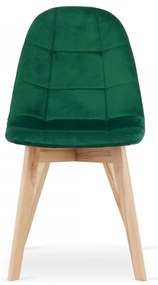Supplies škandinávska jedálenská stolička BORA zamatová - zelená