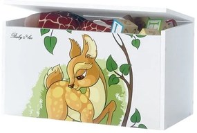 Raj posteli Box na hračky -  srnka Bambi biela