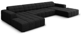 Antracitová rohová pohovka (do "U") Chicago – Cosmopolitan Design