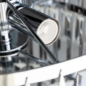 Brilagi - LED Krištáľový luster na reťazi MOZART 5xE14/40W/230V lesklý chróm