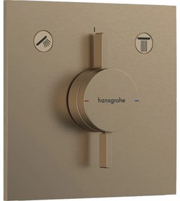 Hansgrohe DuoTurn E - Batéria pod omietku pre 2 spotrebiče, kartáčovaný bronz 75417140