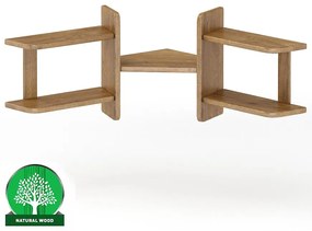 Nástenná polica SOSNA PK131 77x40x77 dub