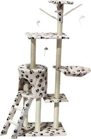 Škrabadlo pre mačky Hawaj 138 cm tlapkový vzor