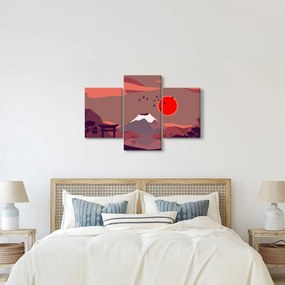 Obraz - Ilustrácie hory Fuji (90x60 cm)