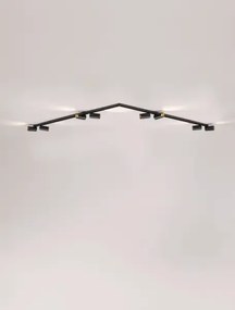 Minimalistické bodové svietidlo Oso 8 Čierna