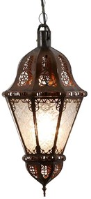 Orientálna závesná lampa Salma biela
