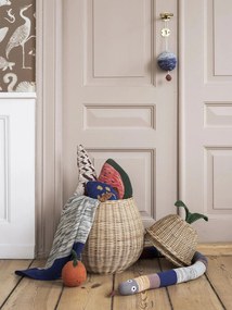 Ferm Living Prútený kôš s vekom Pear