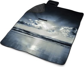 Sablio Plážová deka Pohľad na more: 200x140 cm