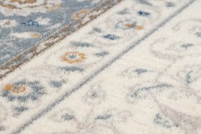 Koberec NAIN Ornament, rám 7179/51643 béžový / modrý