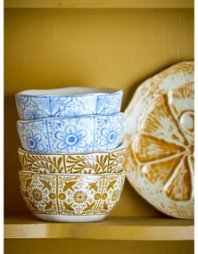 Modré/oranžové misky v súprave 4 ks z kameniny 200 ml Milton – Bloomingville