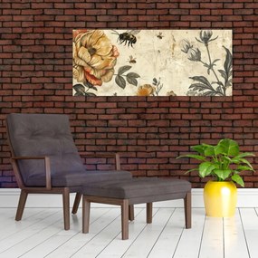 Obraz - Včelia lúka (120x50 cm)