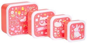 A Little Lovely Company - súprava štyroch desiatových škatuliek - zábava