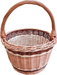 HRADIL Košík prútený na huby a nákup HRIBÁK IV. Rozmery koša: Priemer 25 cm x v.po ucho 31 cm, bez ucha 15 cm