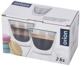 Sklenené hrnčeky na espresso v súprave 2 ks 110 ml – Orion
