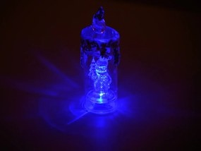 LED stĺpová sviečka SANTA 16 cm transparentná - viac variantov