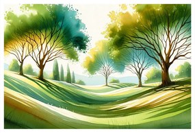 Obraz krajina so stromami