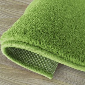 Okrúhly koberec zelenej farby Šírka: 80 cm | Dĺžka: 80 cm