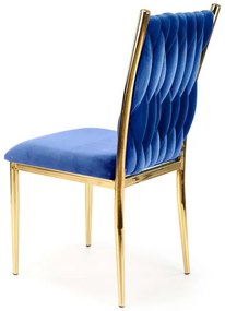 JEDÁLENSKÁ STOLIČKA MARITA MODRÁ + ZLATÁ