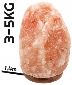 BERGE Soľná lampa 3-5kg - Ionizátor / nočná lampa