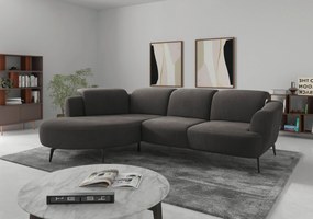 XXXLutz ROHOVÁ SEDAČKA, textil, grafitová Sit & More - Sedačky - 000144018552