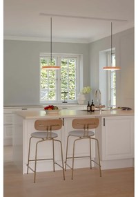 Oranžové kovové LED stmievateľné závesné svietidlo s kovovým tienidlom ø 31 cm Asteria Plus – UMAGE