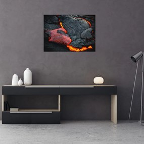 Sklenený obraz - Láva (70x50 cm)