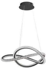 LED luster Ginevra 57 čierne