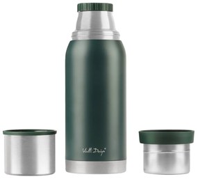 Zelený cestovný termohrnček Vialli Design Fuori, 1 l