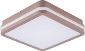 Brilagi-LED Vonkajšie svietidlo so senzorom BENE LED/18W/230V 21,5x21,5 cm hnedá IP54