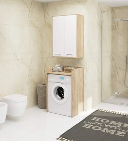 Kúpeľňová skrinka FIN H934 W64 2D dub sonoma / biela